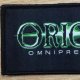Alien-green logo patch